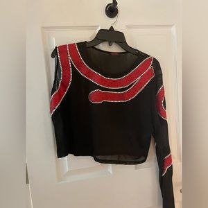 Taylor Swift Eras Tour Reputation red snake inspired top